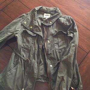 Green jacket! Great for fall!