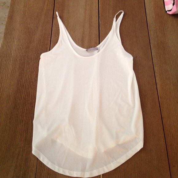 Plain white tanktop