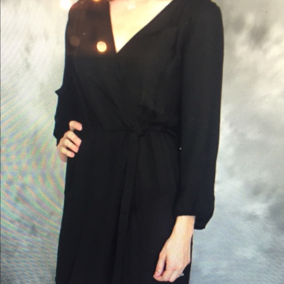 Black joie silk dress
