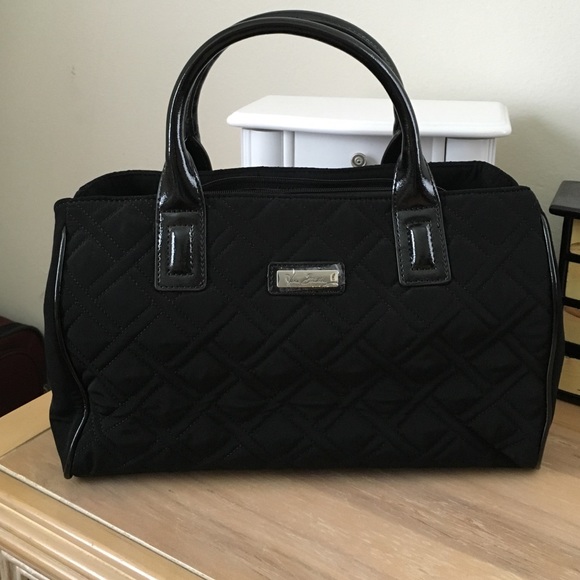 Vera Bradley Handbags - Vera Bradley Classic Black Microfiber Purse NWOT