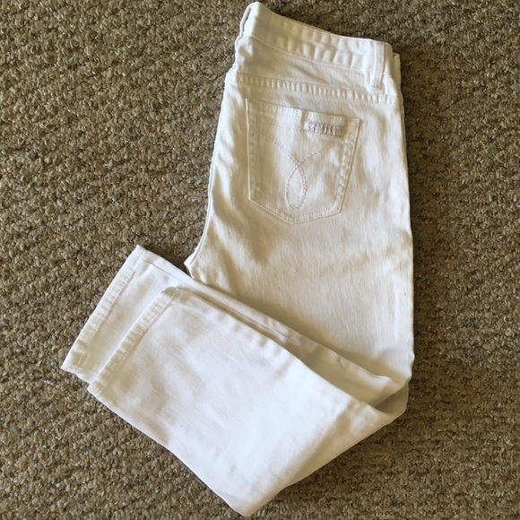 White Calvin Klein jeans