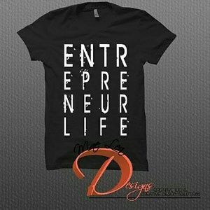 Entrepreneur Life stacked men's tee