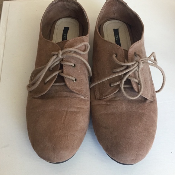 Forever 21 Oxfords Suede Shoes