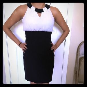 IZ Byer Black & White Dress