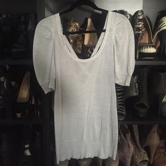 Silver guess dress shirt