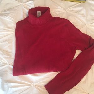 GAP RED LONG SLEEVE turtle neck