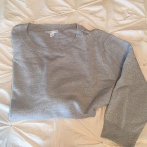 New York and Company Silver 3/4 sleeve sweater