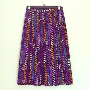 1980s Celine Pleated Skirt