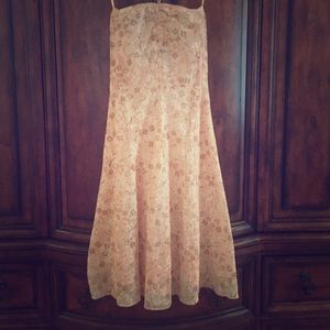 J.Crew Floral Strapless/Halter Dress