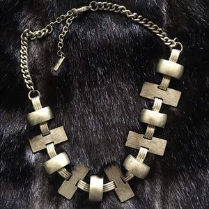 Gold statement necklace / adjustable / jewelry