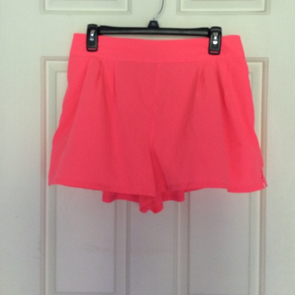 Pink flowy shorts