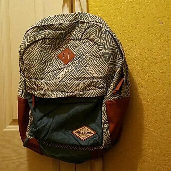 Billabong Handbags - Hidden Trek Denim Backpack by Billabong.