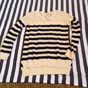Striped knit sweater