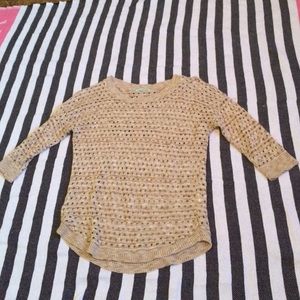 Brown knit sweater