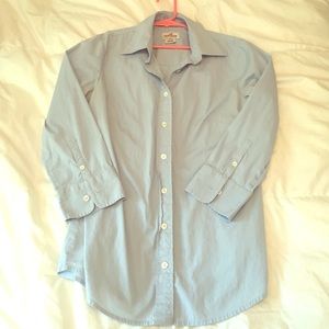 Baby blue J. CREW button down shirt