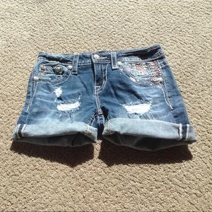 Buckle Jean Shorts