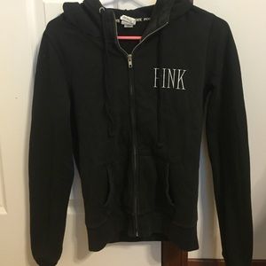 "Pink" zip up hoodie