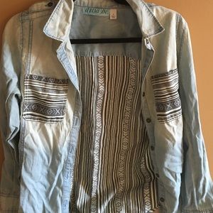 Buck top - jean button up