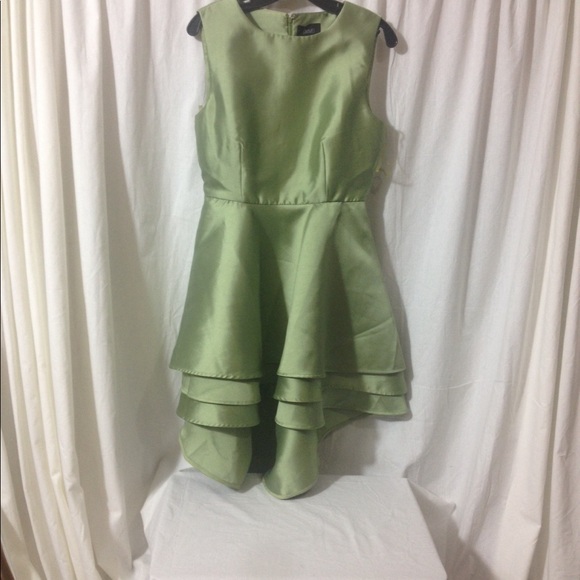 Hi-Lo Ruffle Bridesmaid  Formal Dress NWT Size M L - Picture 3 of 4