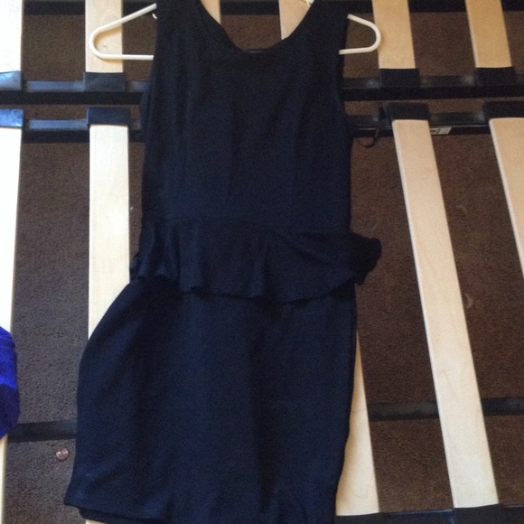 Tight black dress