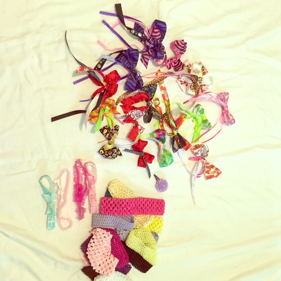 34 pieces hair bow/headband bundle