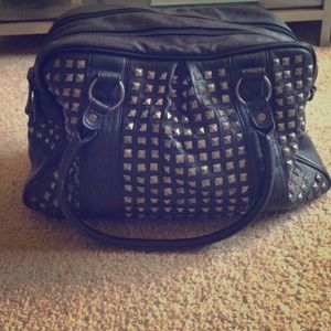 Black Studded Handbag