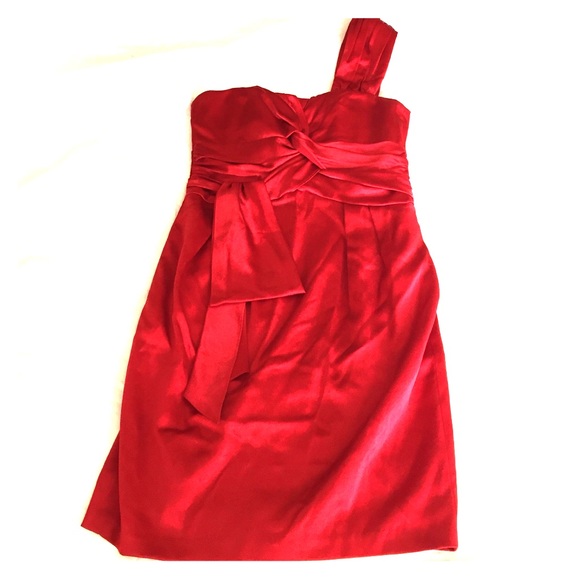 Nanette Lepore Red Formal Shoulder Strap Dress