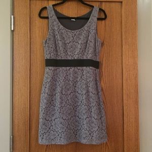 Grey lace dress