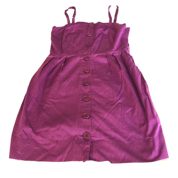 Purple & Navy Striped Ben Sherman Cocktail Dress