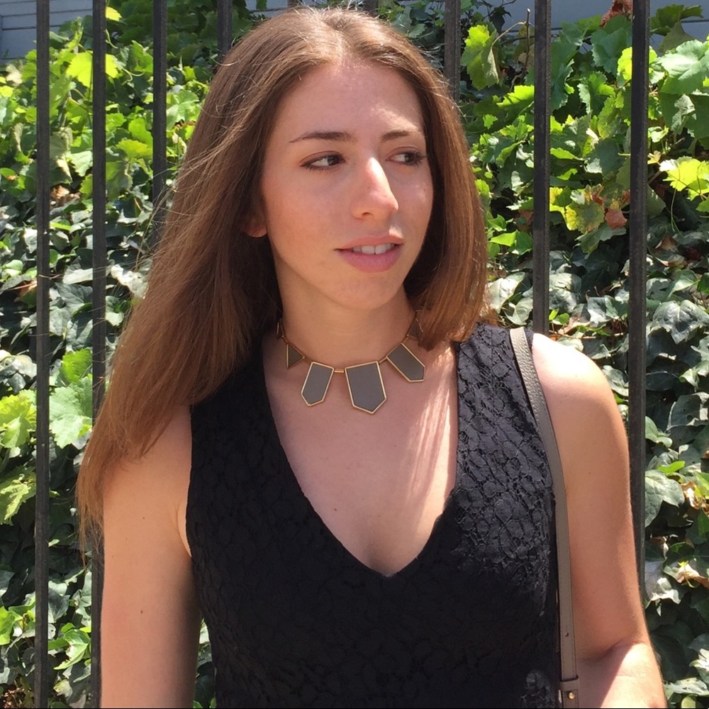 House of Harlow leather necklace
