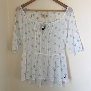 Patterned Hollister Top