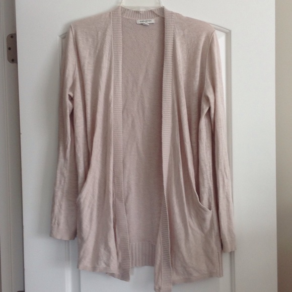 Banana Republic Oatmeal Draped Cardigan medium