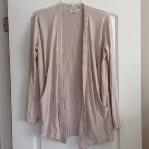 Banana Republic Oatmeal Draped Cardigan medium