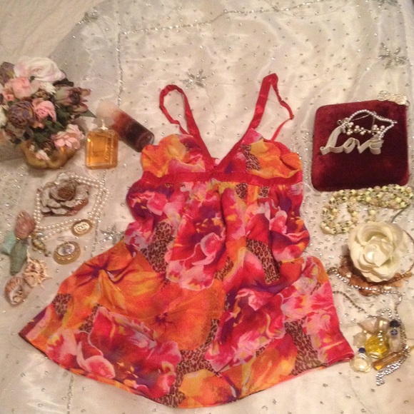 Victoria's Secret chiffon floral baby doll