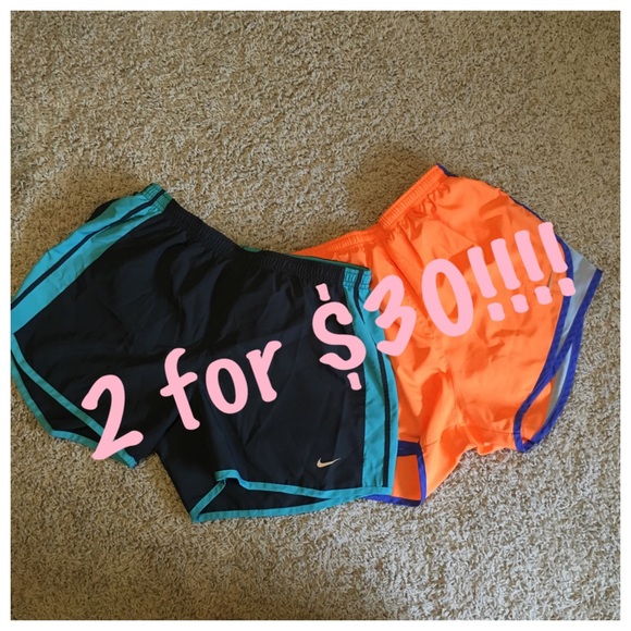 •2 for $30 Nike Dri-fit running shorts•