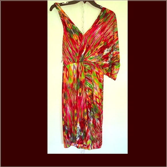 Great colorful dress.