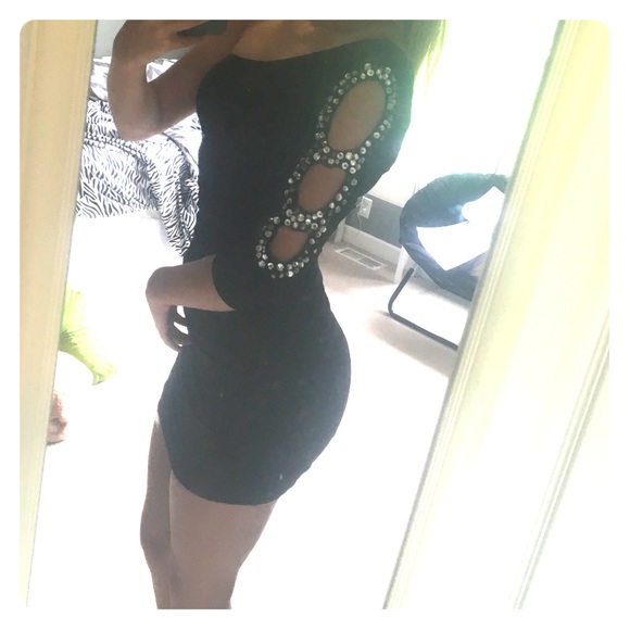 Black Fitted Homecoming Dress