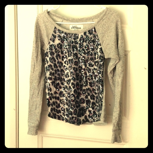 💜Express Leopard Print Sweater💜 - Picture 1 of 2