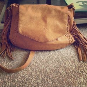 Fringe Cross Body Handbag