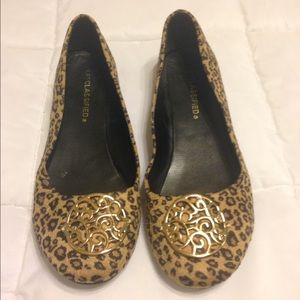 Leopard print shoes, size 8
