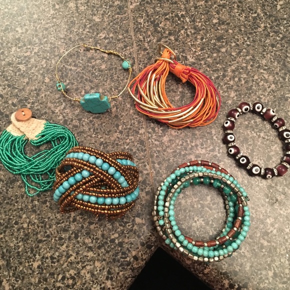 Wrap bracelet bundle- evil eye included