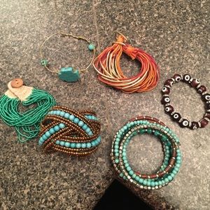 Wrap bracelet bundle- evil eye included