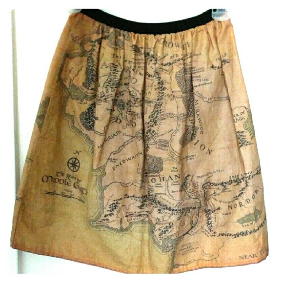 Map Skirt- Lord of the Rings