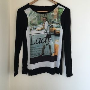 Zara "Lady" printed tee