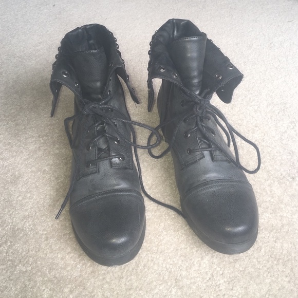Black Combat Boots