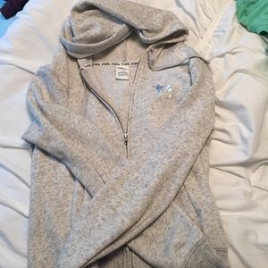 Victoria secret gray zip up