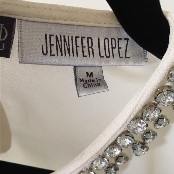 JLO dressy top with embellishments & cold shoulder - Picture 2 of 4