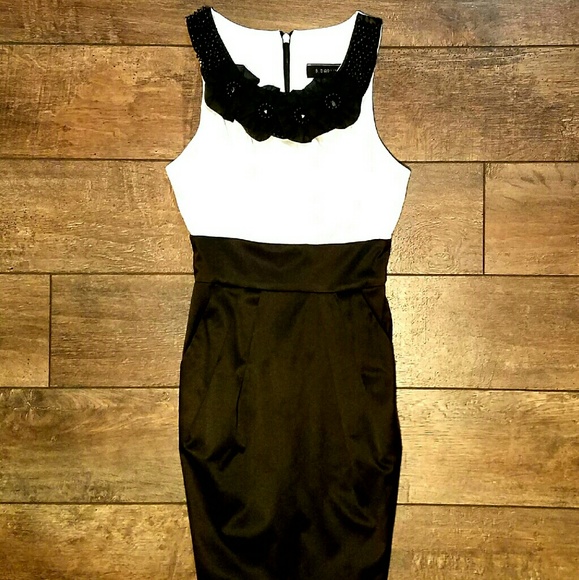 B. DARLIN Black and White Dress