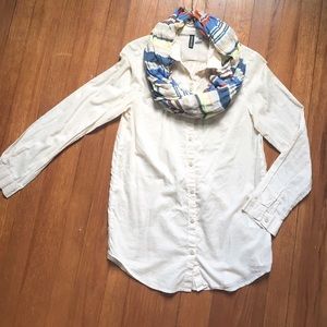 Worn once! Light-weight, soft pink long sleeve.