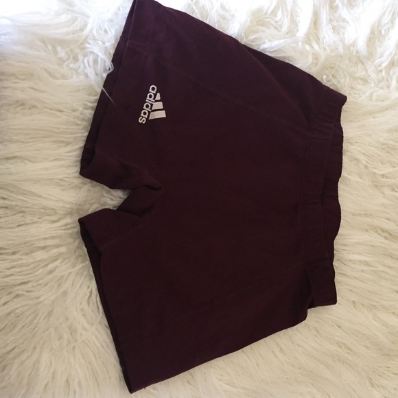 Maroon adidas spandex